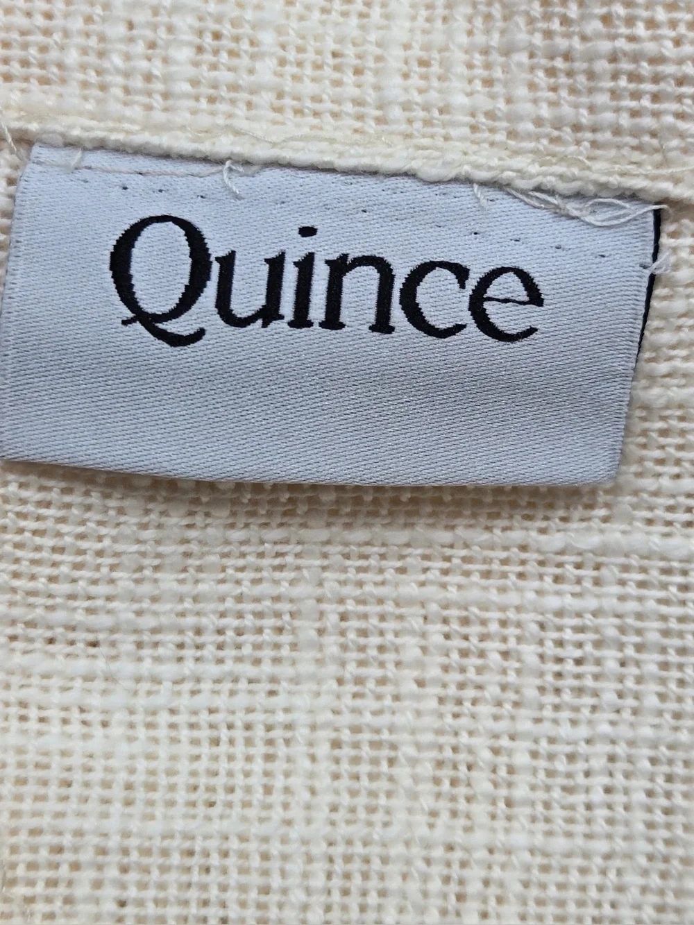 NWT QUINCE Set Of 2 48x96 Cotton Sheer Curtains Ivory 0766